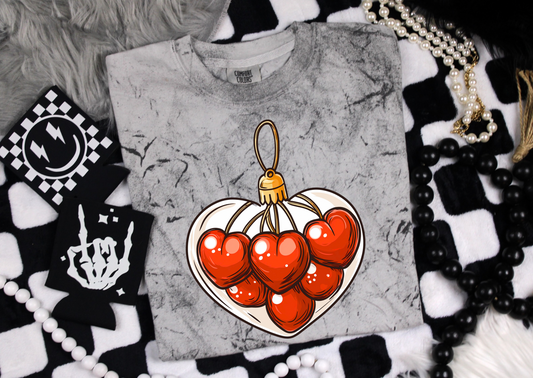 Cherry Heart Colorblast Graphic Tee