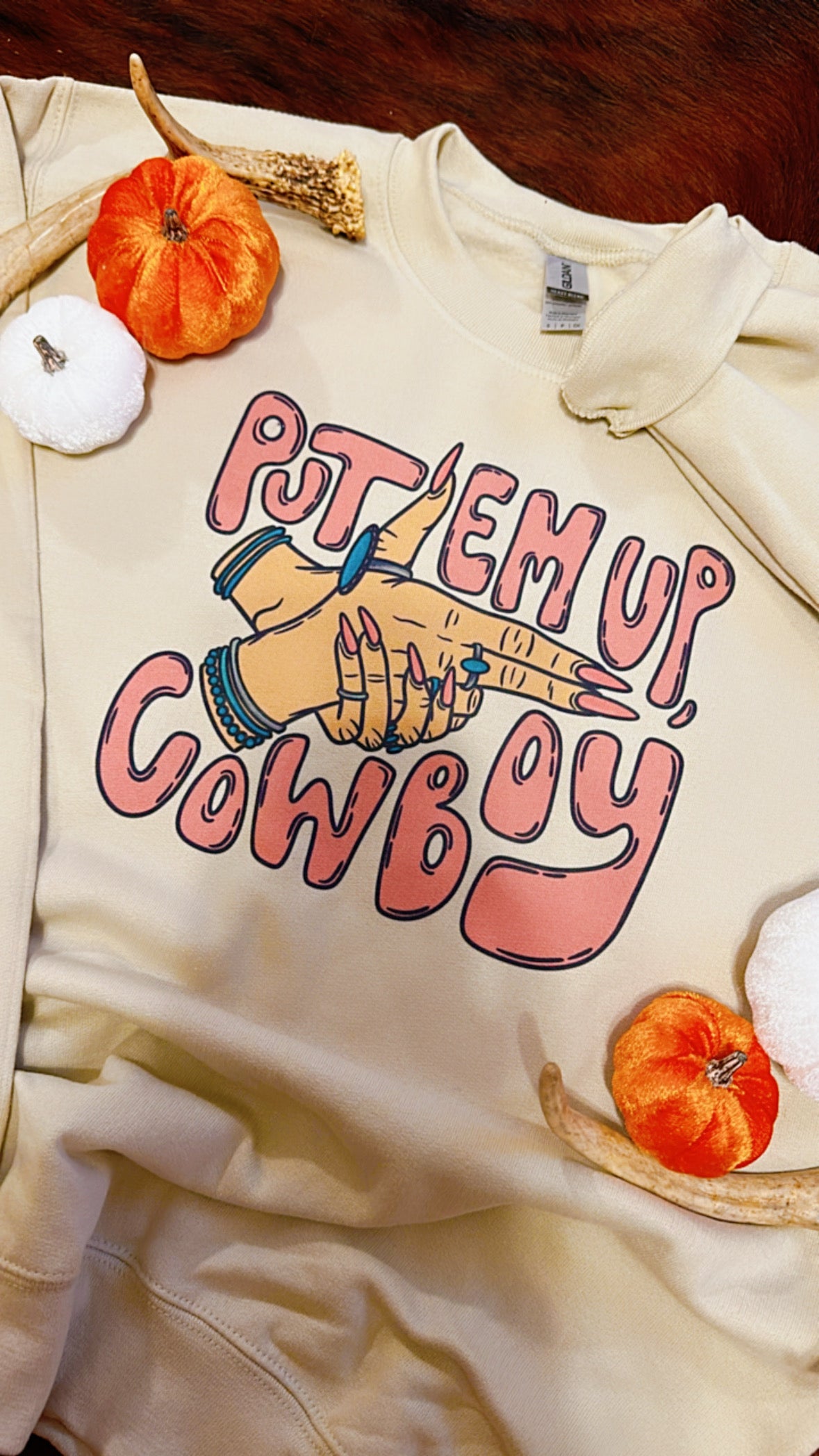 Put’em Up Cowboy Crewneck