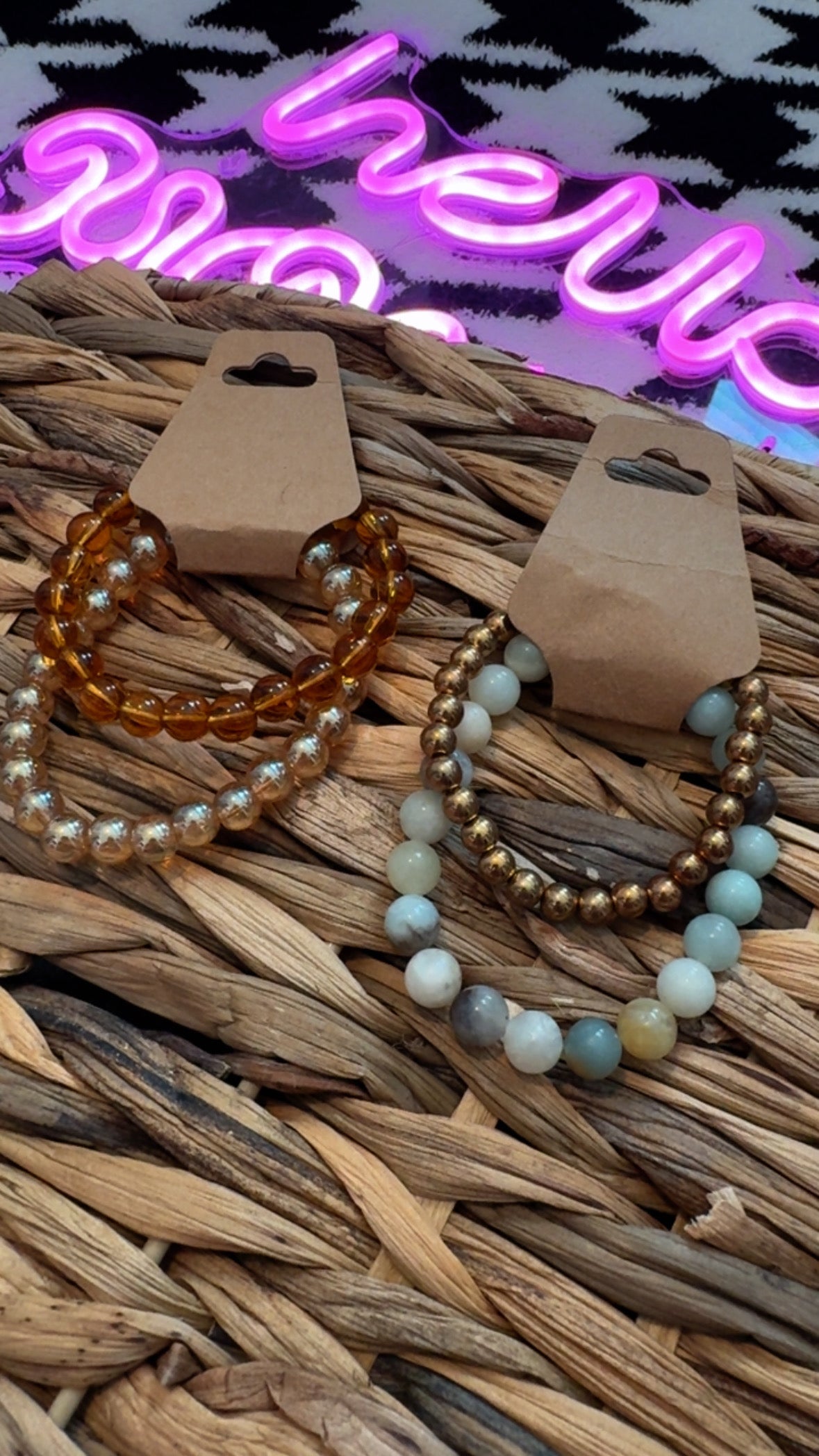 Double Stack Blue Bracelets