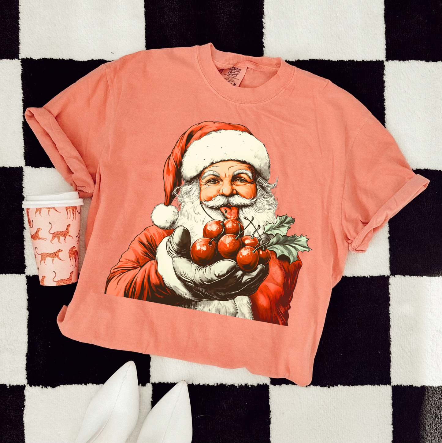 Have A Cherry Christmas Comfort Colors Graphic Tee