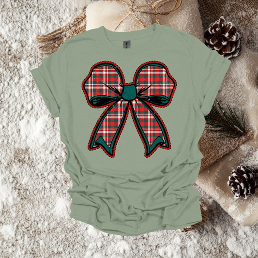 Plaid Bow Graphic Tee