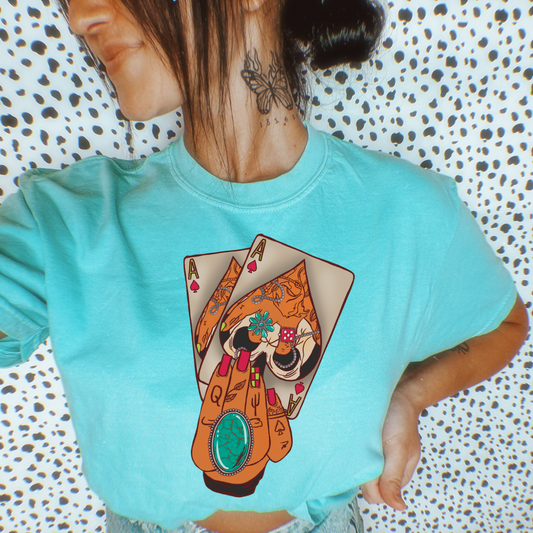 Play The Cards Comfort Colors Graphic Tee