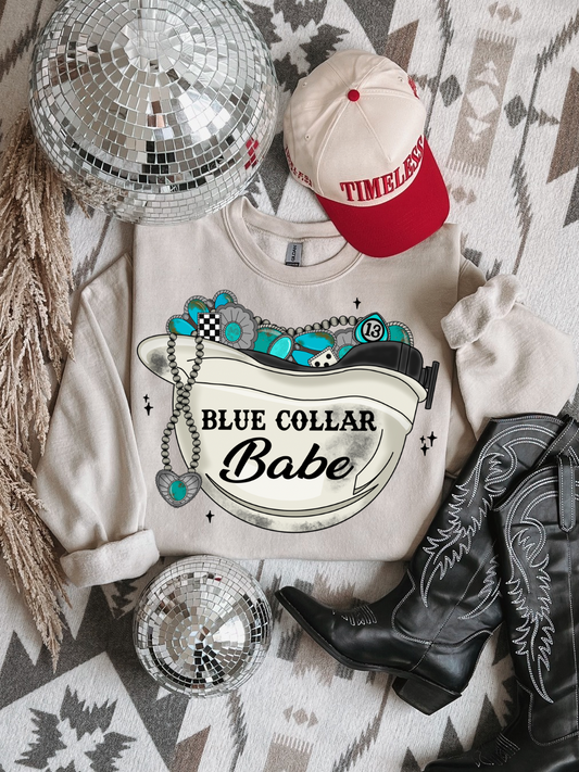 Blue Collar Babe Crewneck