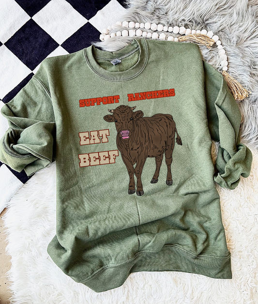 Eat Beef Crewneck