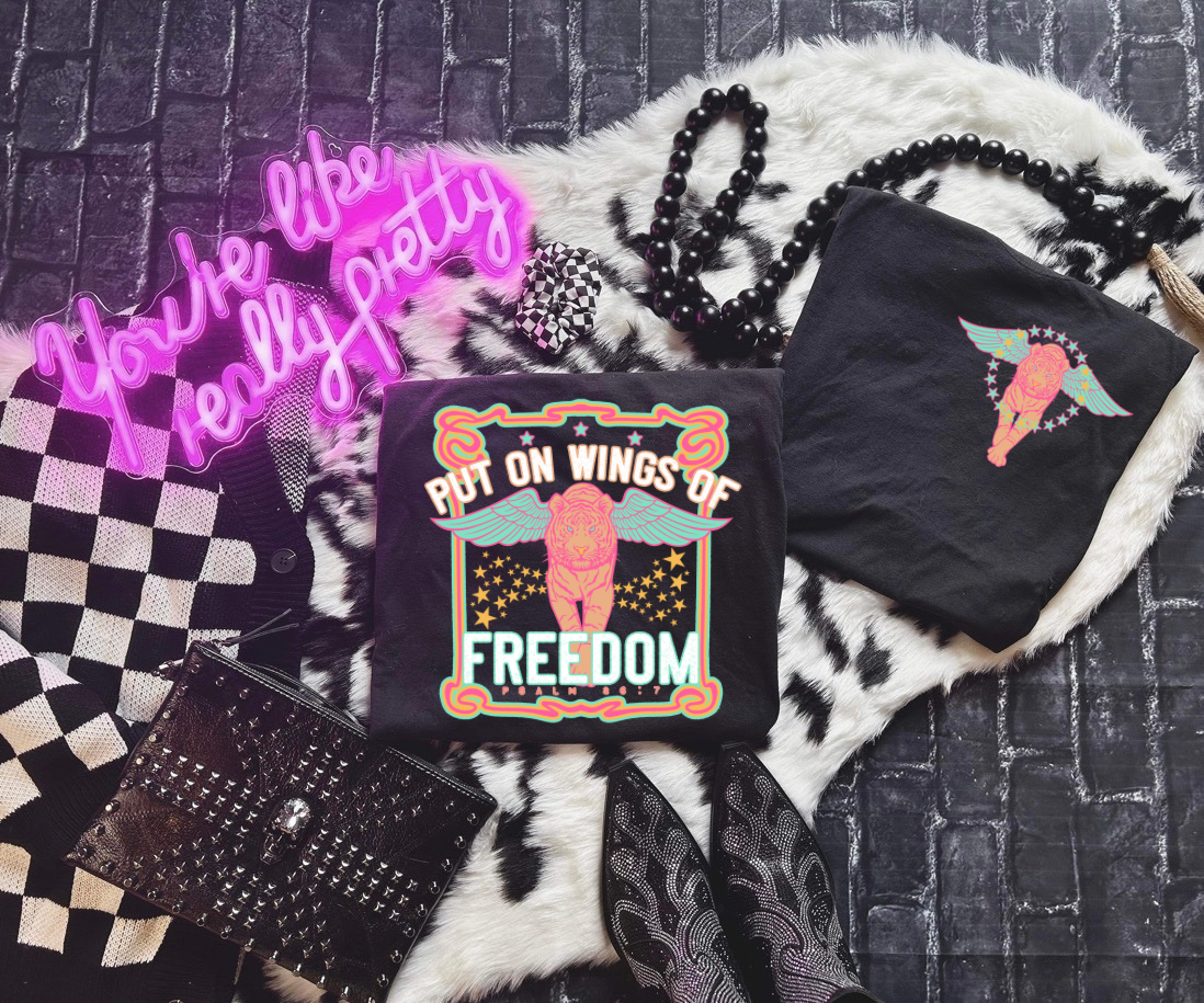 Wings Of Freedom Front & Back Crewneck