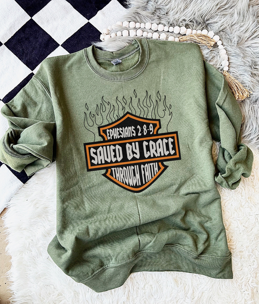 Saved By Grace Crewneck