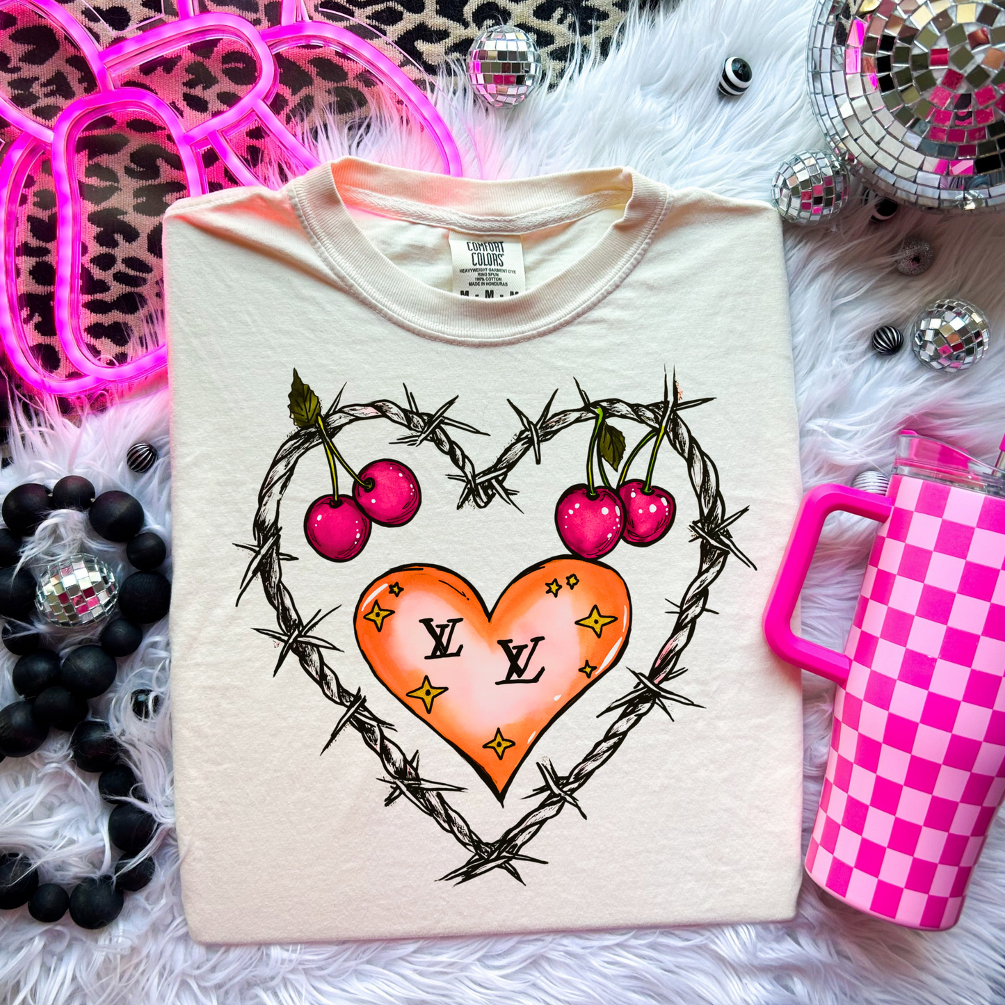 Edgy Heart Comfort Colors Graphic Tee