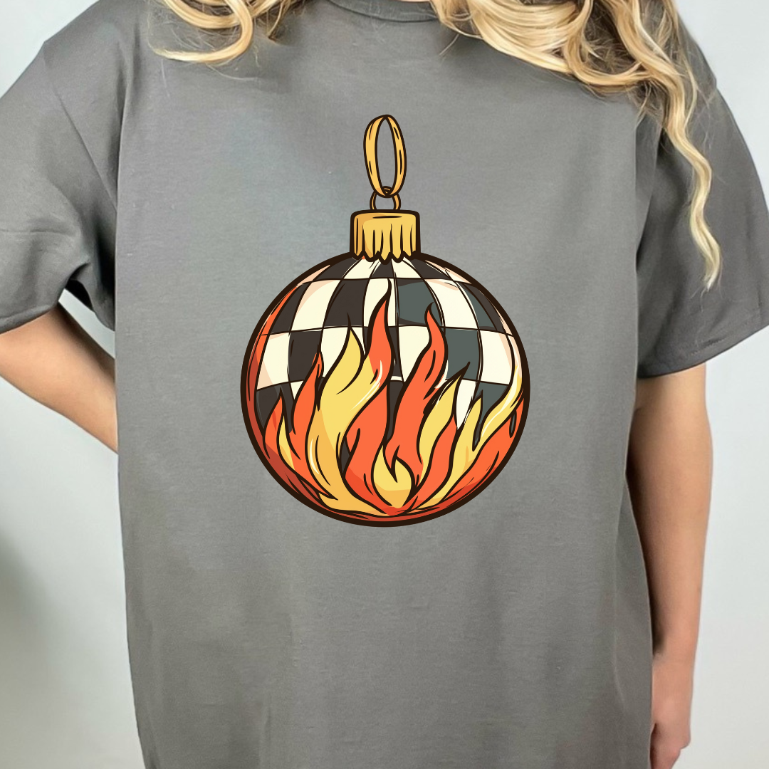 Checkered Ornament Graphic Tee