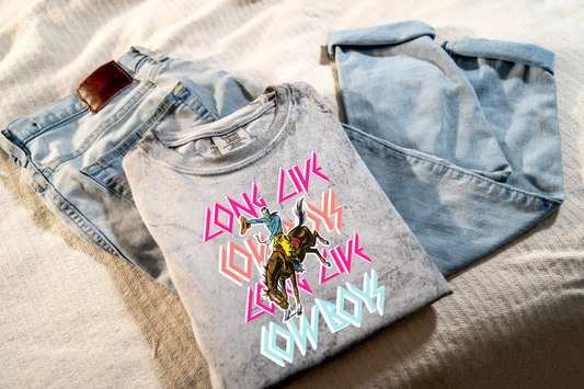 Long Live Cowboys Colorblast Graphic Tee