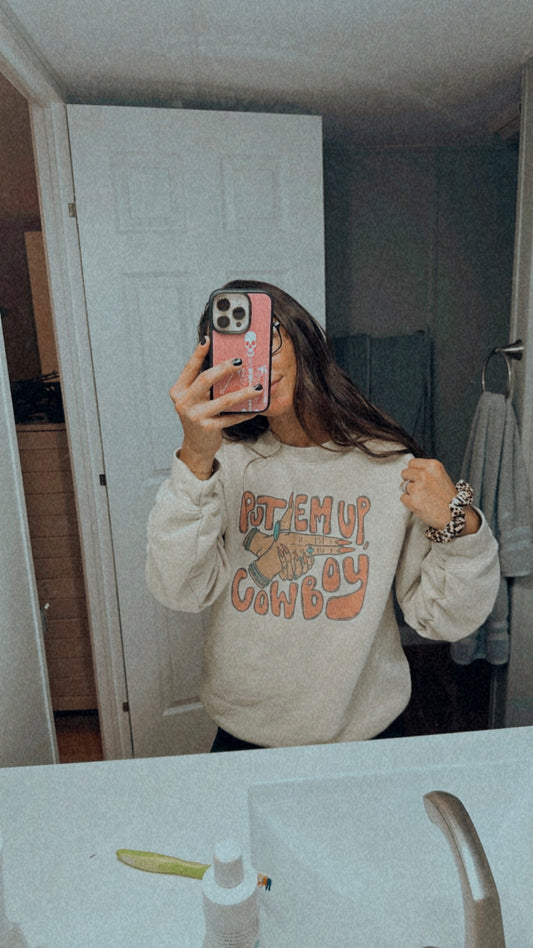 Put’em Up Cowboy Crewneck