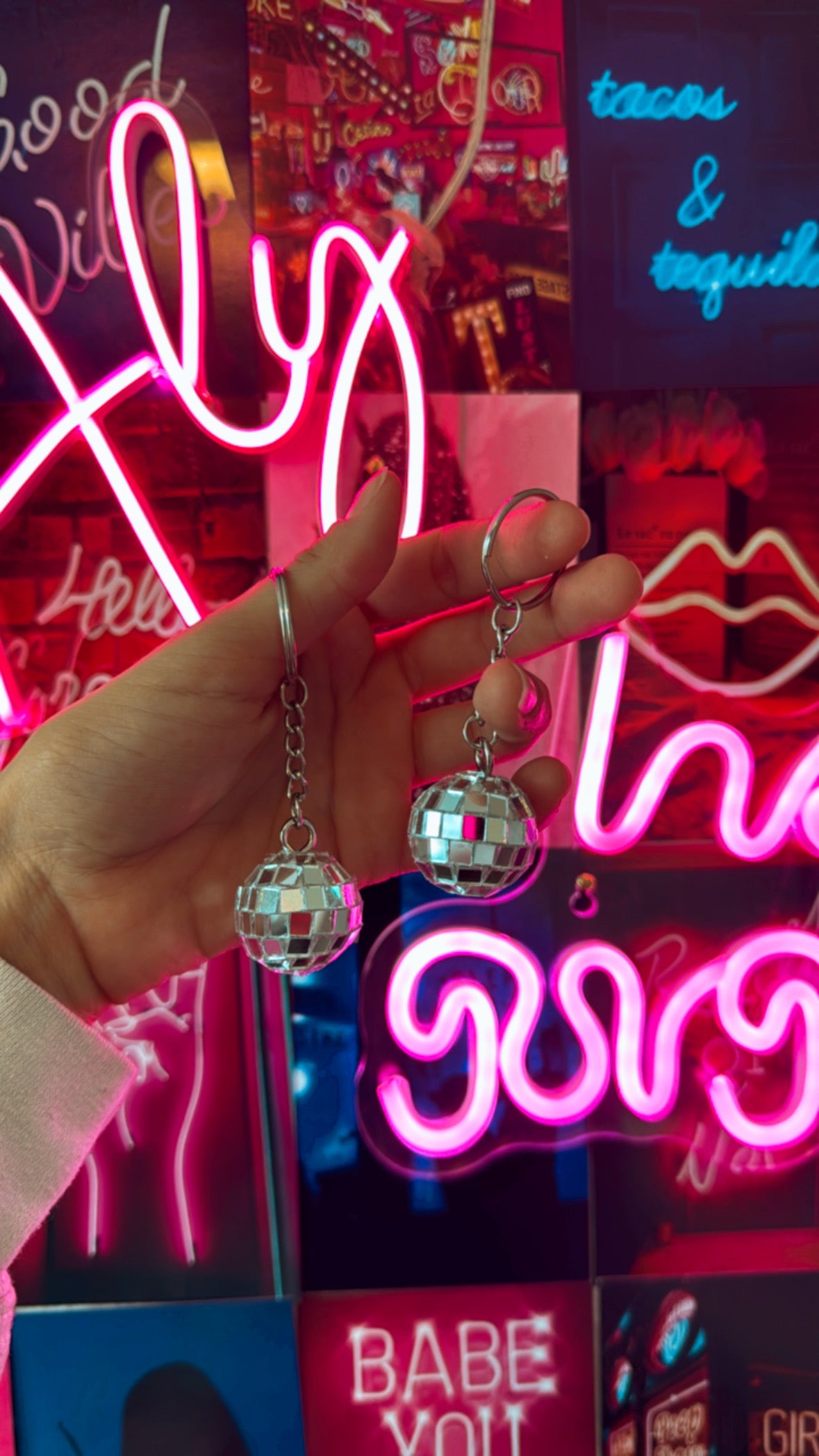 Disco Ball Keychain