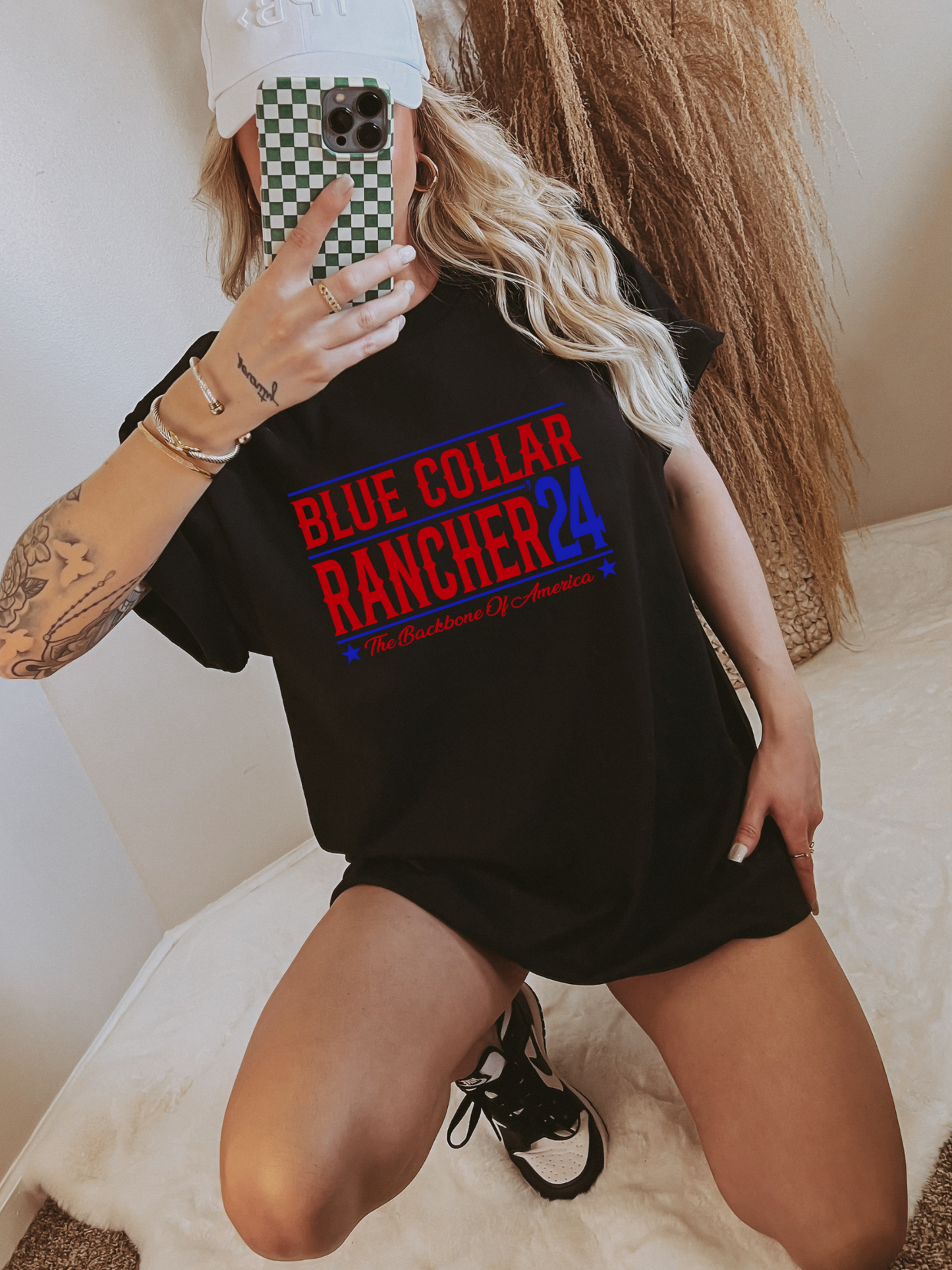 Blue Collar-Rancher 24' Graphic Tee