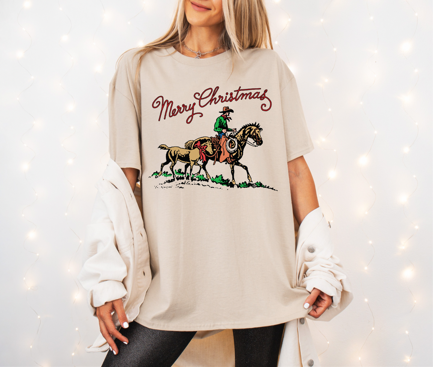 Roping Reindeer Graphic Tee