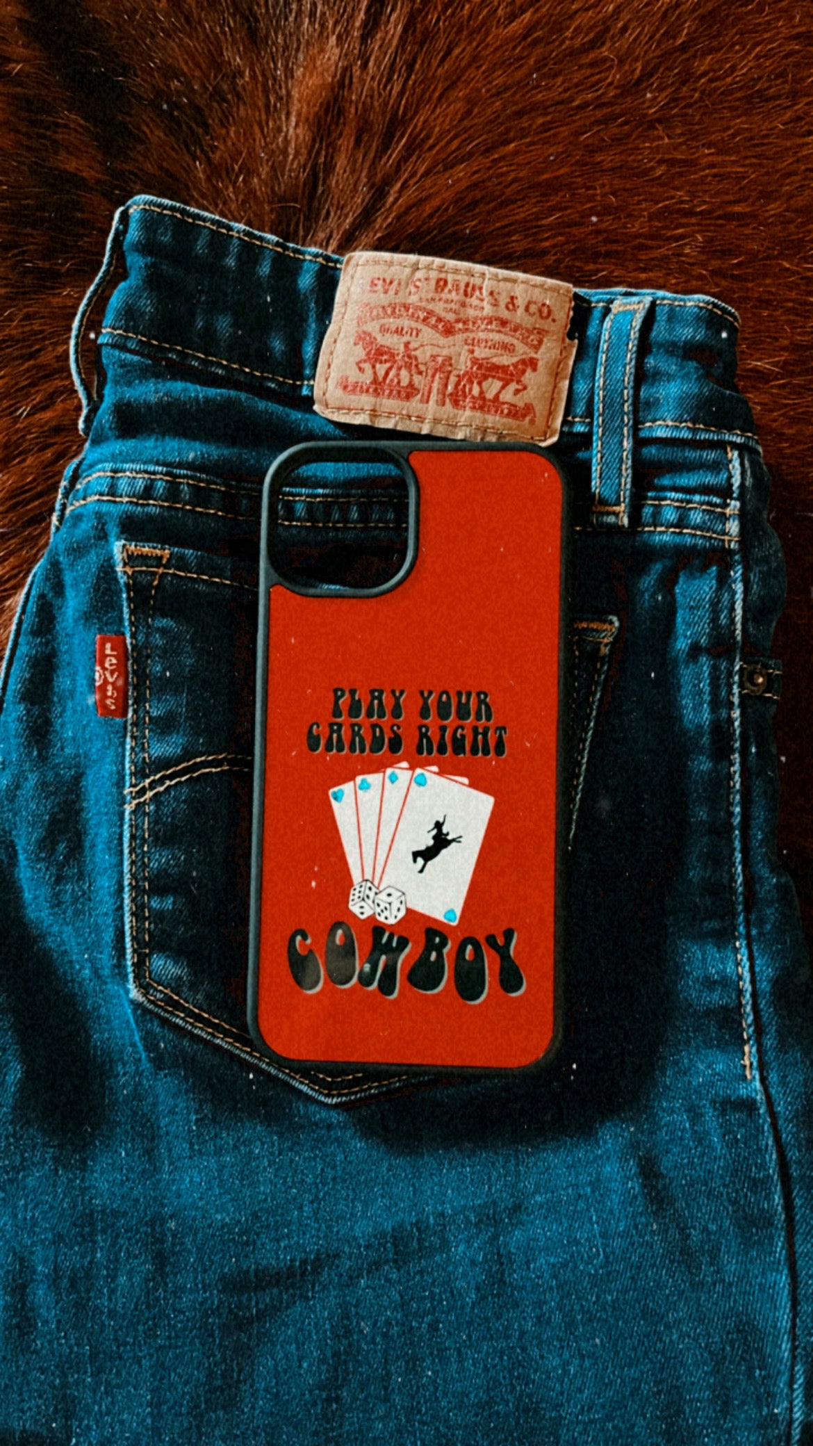 Play Your Cards Right Cowboy Phone Case