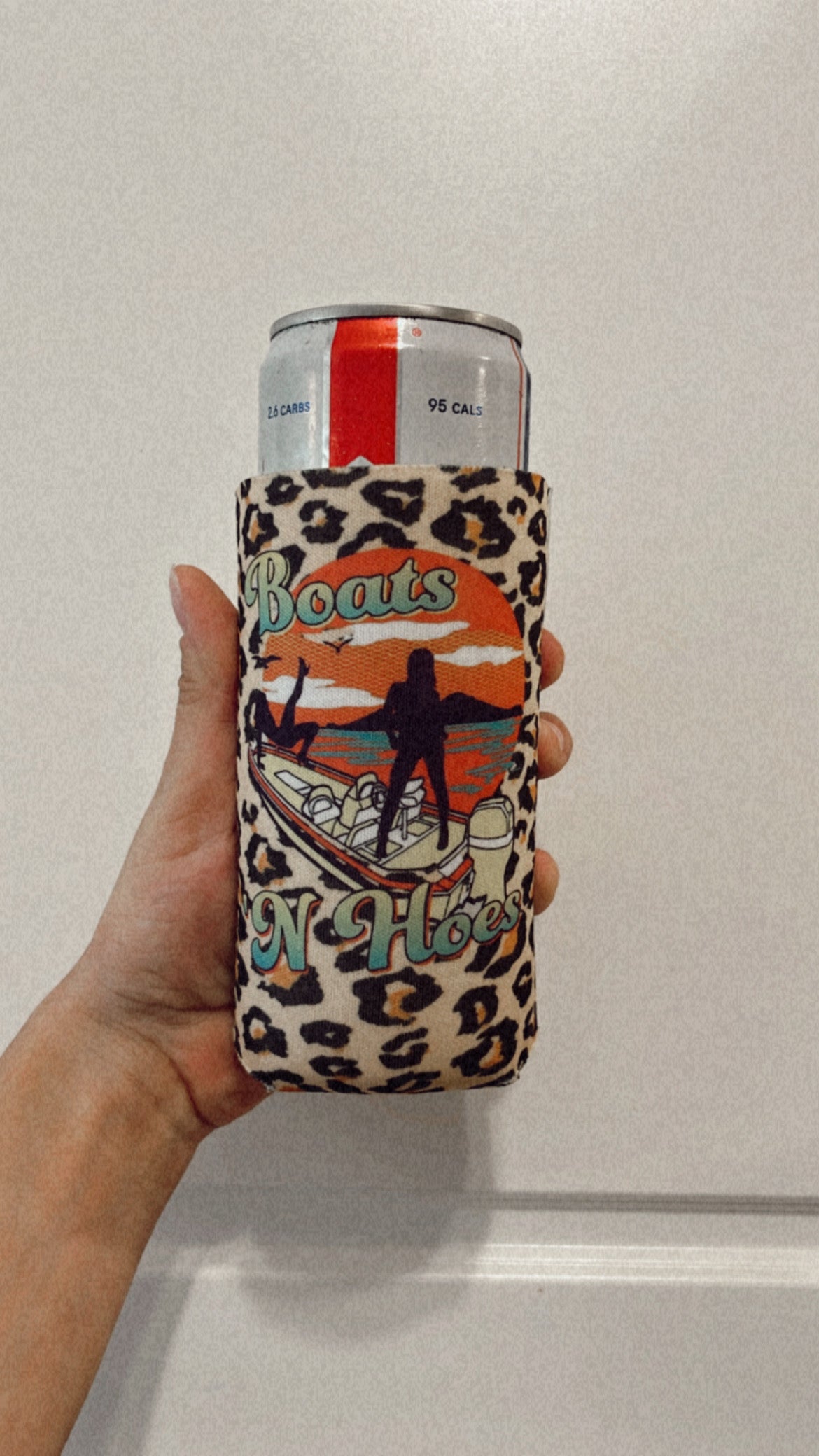 Cheetah Boats & Hoes Drink Sleeve