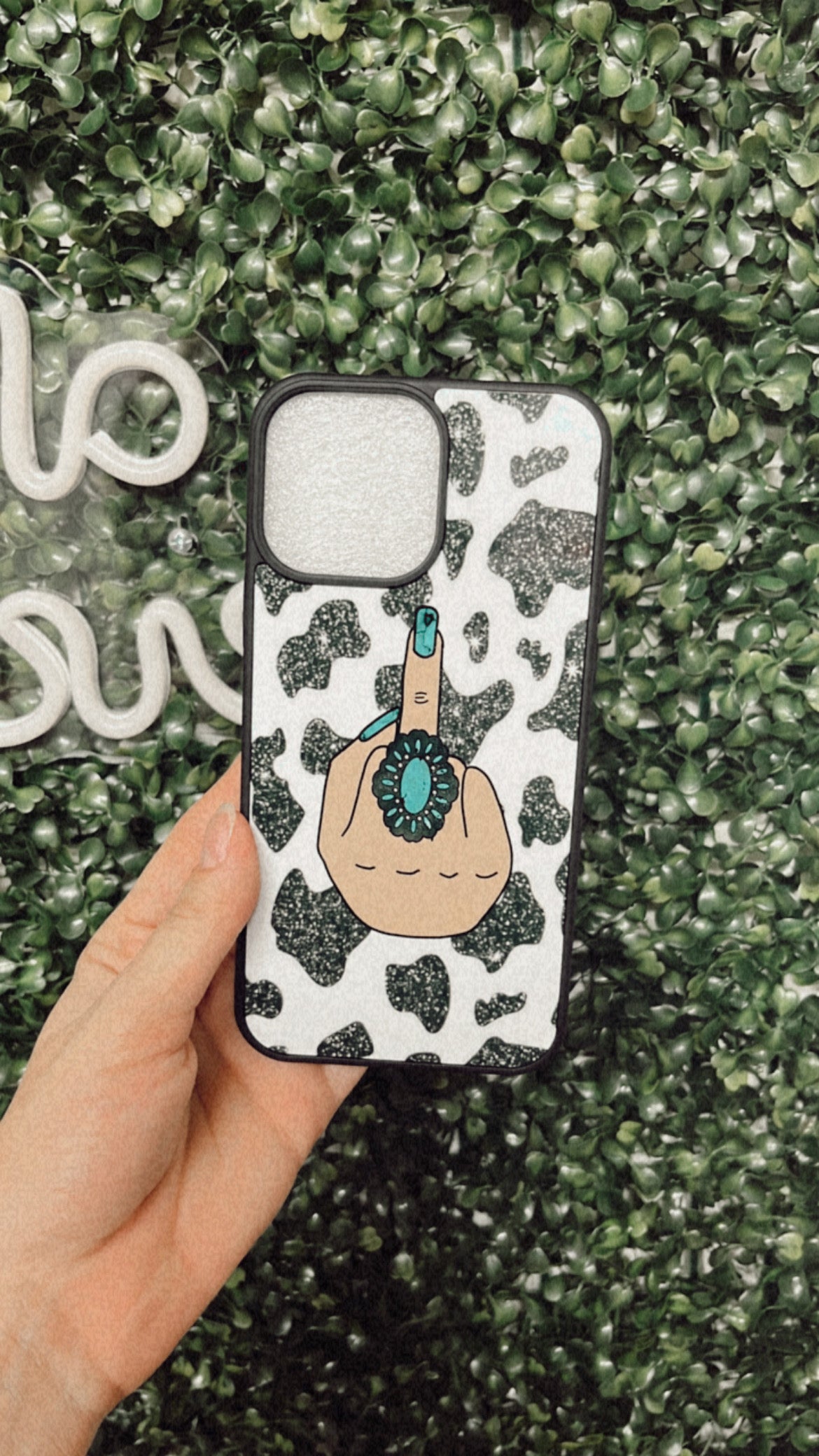 Middle finger phone case