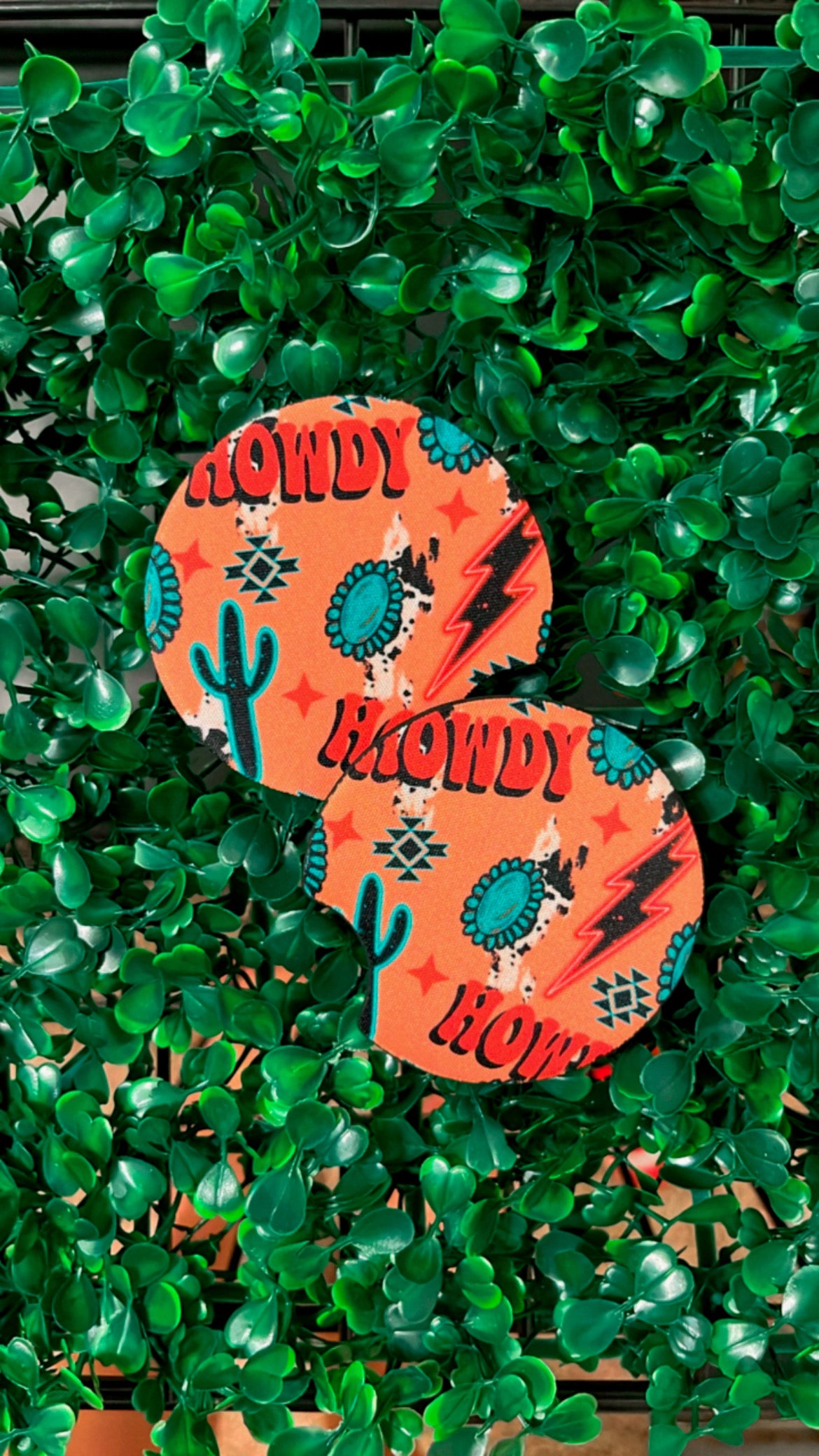 Pink Howdy Coasters
