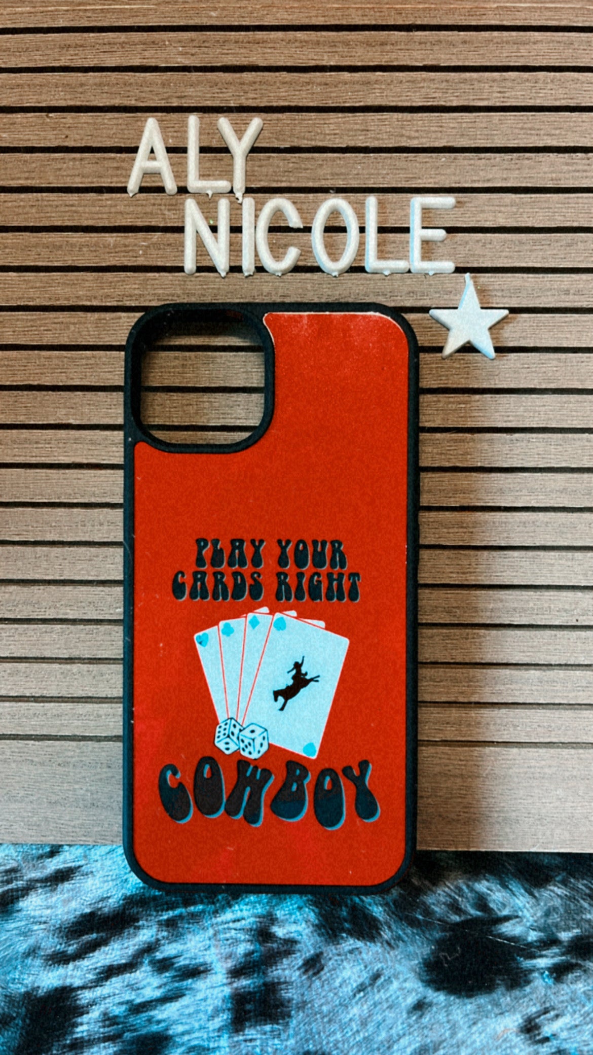 Play Your Cards Right Cowboy Phone Case