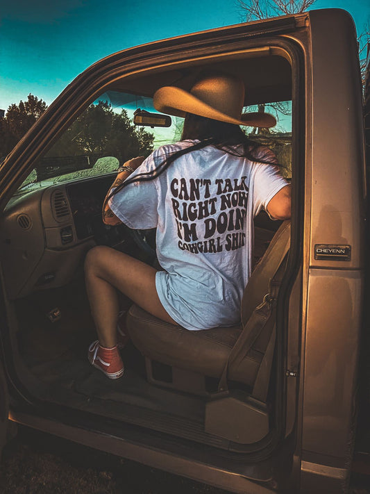 Gray Cowgirl Shit Shirt